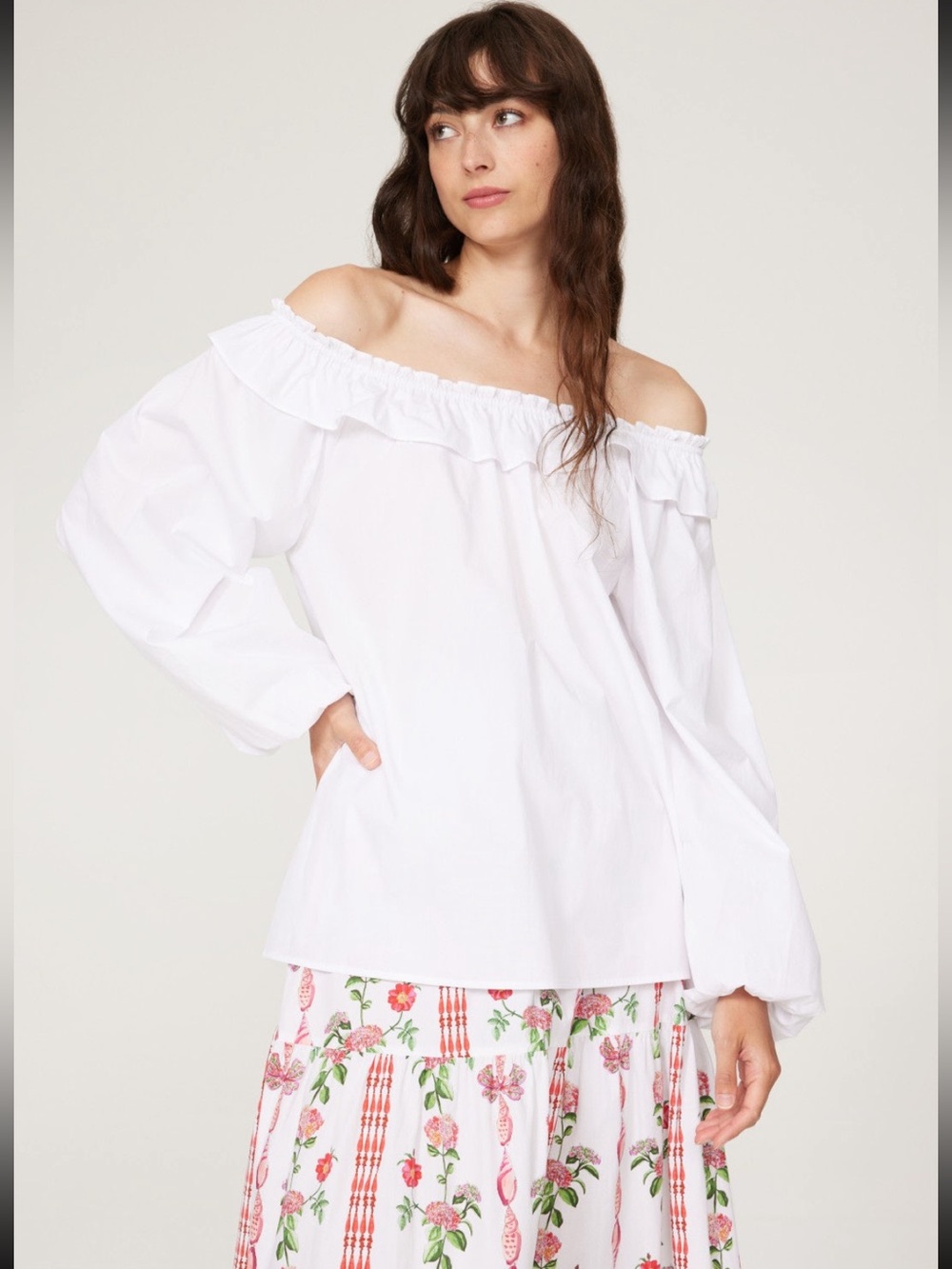 Hill House Home The Lena Top White XS NWT